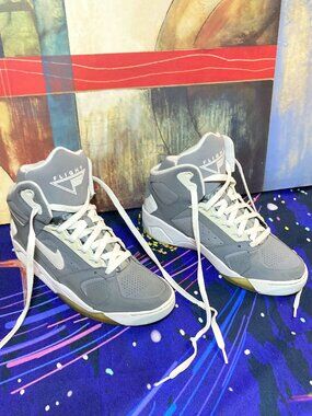 MEN'S NIKE AIR FLIGHT LITE SHOES MENS SIZE 9.5 GRAY WHITE SNEAKERS 329984-004
